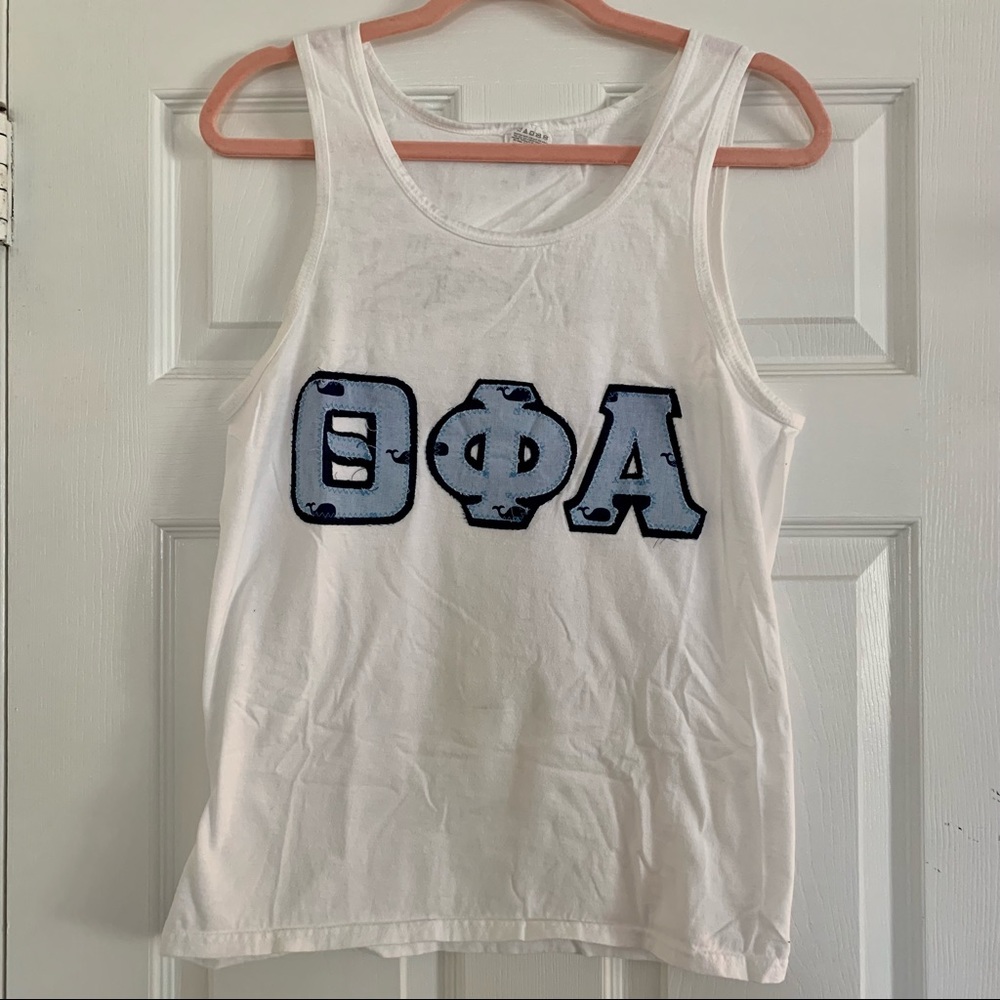 THETA PHI ALPHA STITCHED LETTERS TANK